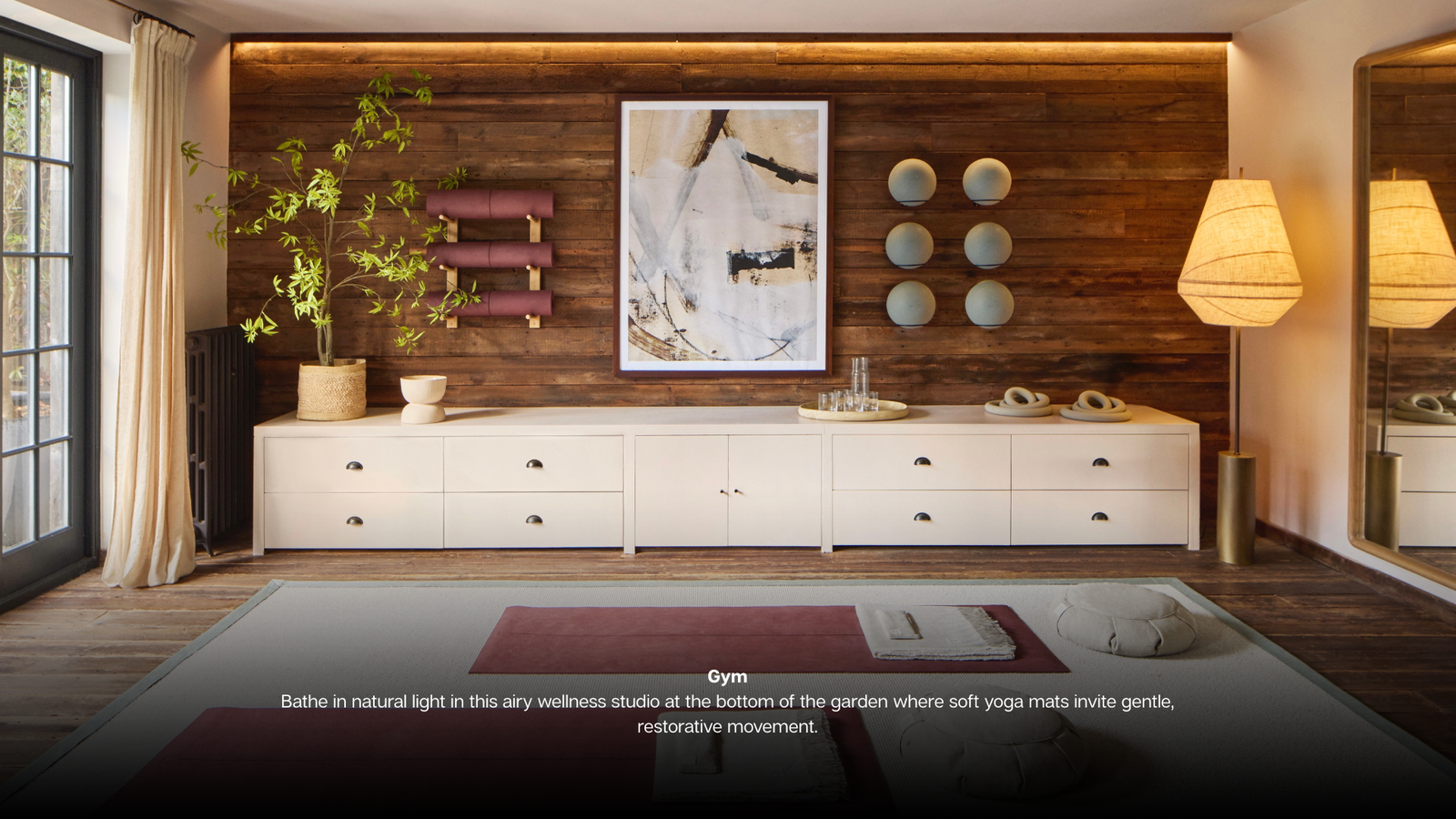 Living Room Make the most of cosy season in this living room where earth tones, velvet and wood creae warmth and spectacular windows frame garden views. Kitchen Island Take centre stage on a elect (10)