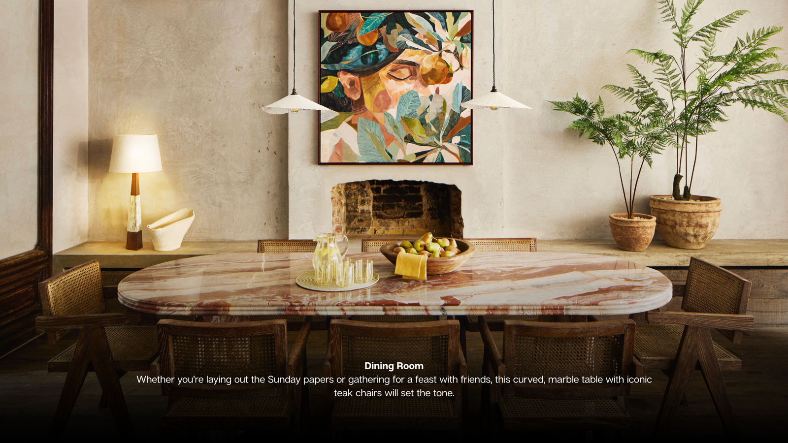 Living Room Make the most of cosy season in this living room where earth tones, velvet and wood creae warmth and spectacular windows frame garden views. Kitchen Island Take centre stage on a elect (3)